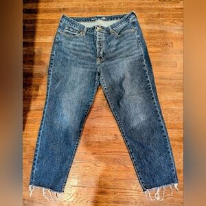 Old Navy OG Straight Ankle Jeans Dark Wash Button Fly Size 16R